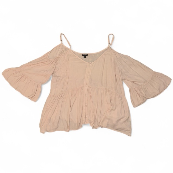 torrid Tops - Torrid light pink off the shoulder blouse women’s size 3